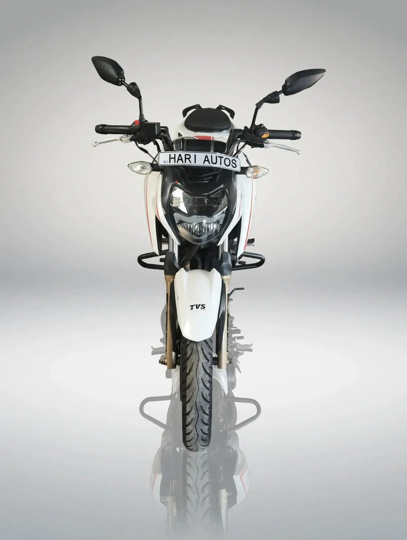 TVS Apache (2024), showroom photo